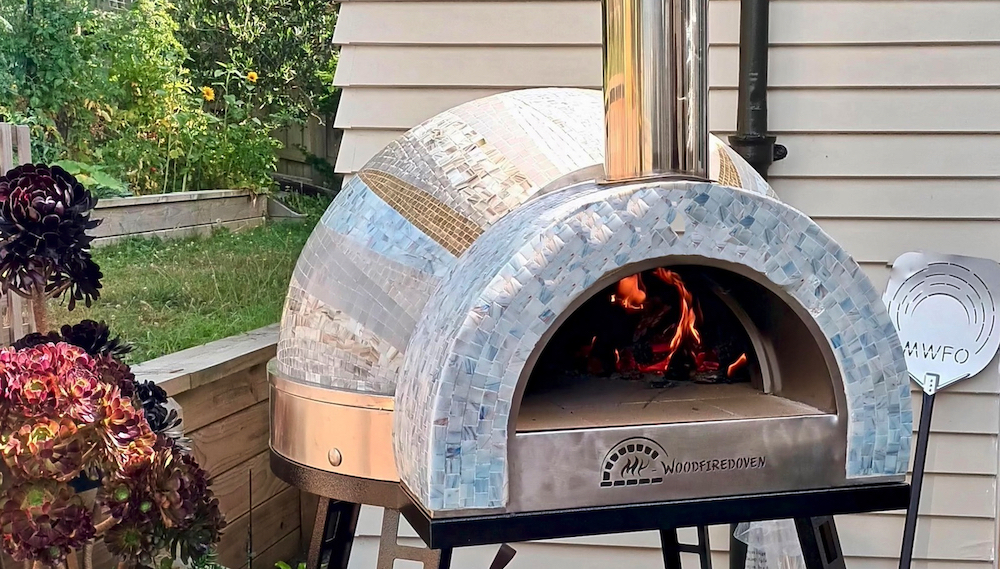 Chef gourmet and pizza oven